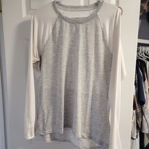 North face long leave shirt large